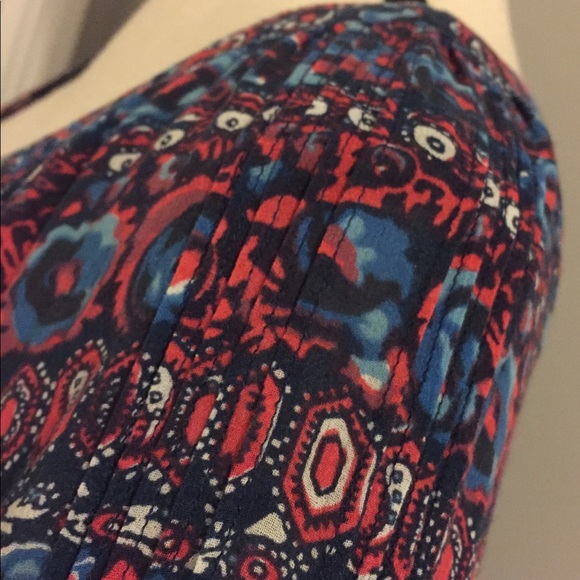 LUCKY BRAND Boho Chic Patterned 3/4 Sleeve Top - Picture 4 of 5